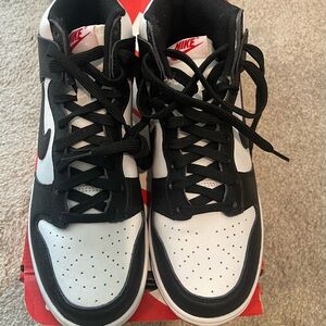 Nike Dunk High Black and White Sneakers